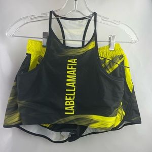 LABELLAMAFIA Shorts and Sport Bra Set